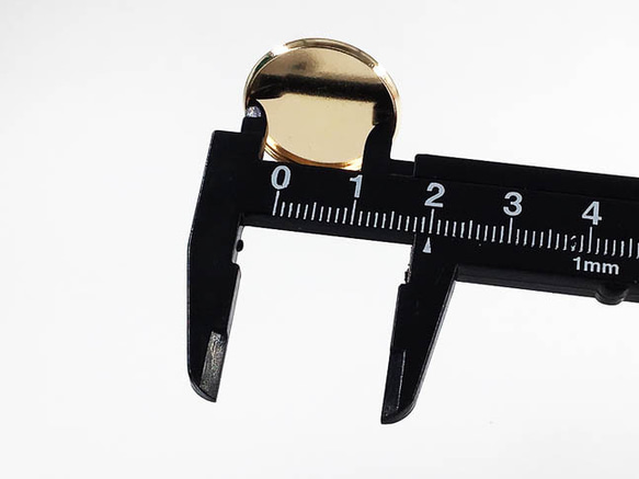 送料無料　ミール皿　丸　ゴールド　KC金　20mm　カン無し　20枚　（AP0787） 3枚目の画像
