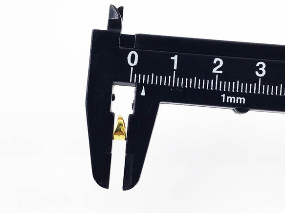 送料無料　バチカン　パーツ　ゴールド　6mm　100個　小さめ　アクセサリー　パーツ　金具　（AP0864） 3枚目の画像