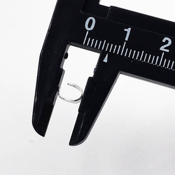 送料無料　バチカン　パーツ　シルバー　6mm　100個　小さめ　アクセサリー　パーツ　金具　（AP0865） 3枚目の画像