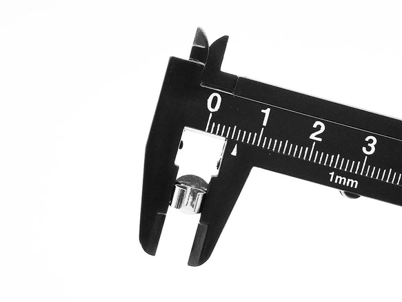 送料無料　セッティング　台座　8mm　シルバー　40個　留め具　留め金具付き　ヘアゴム　金具　AP0906 5枚目の画像