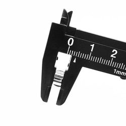 送料無料　セッティング　台座　8mm　シルバー　40個　留め具　留め金具付き　ヘアゴム　金具　AP0906 6枚目の画像