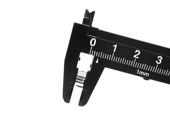 送料無料　セッティング　台座　8mm　シルバー　40個　留め具　留め金具付き　ヘアゴム　金具　AP0906 6枚目の画像