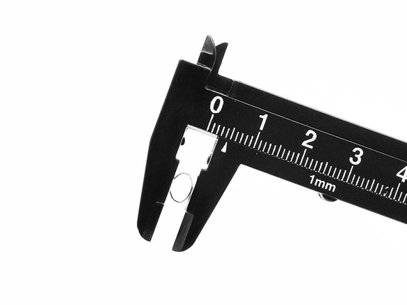 送料無料　セッティング　台座　8mm　シルバー　40個　留め具　留め金具付き　ヘアゴム　金具　AP0906 7枚目の画像