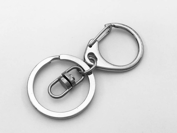 70カンカン♡ 送料無料 ナスカン シルバー 10個 C型 完成品 キーホルダー パーツ