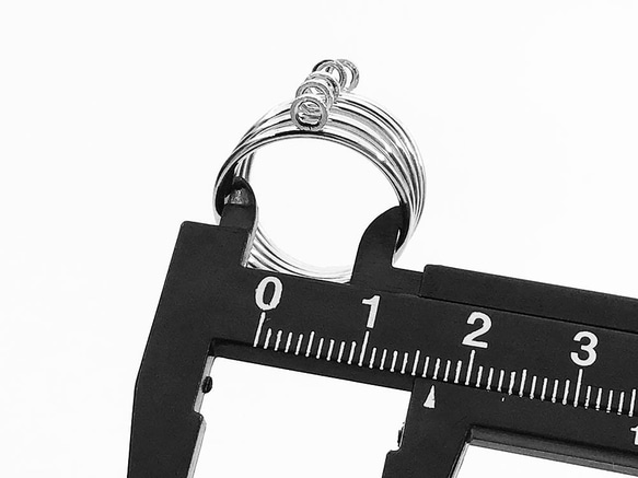 送料無料　リングパーツ　指輪　シルバー　20個　5連カン付き　シルバー　ハンドメイドパーツ　AP1022 4枚目の画像