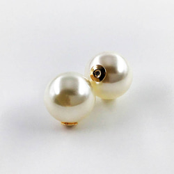 送料無料　パールキャッチ　プラ　14mm　20個　ホワイト　ピアスキャッチ　ピアス金具　アクセサリー　AP1074 2枚目の画像