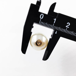 送料無料　パールキャッチ　プラ　14mm　20個　ホワイト　ピアスキャッチ　ピアス金具　アクセサリー　AP1074 4枚目の画像