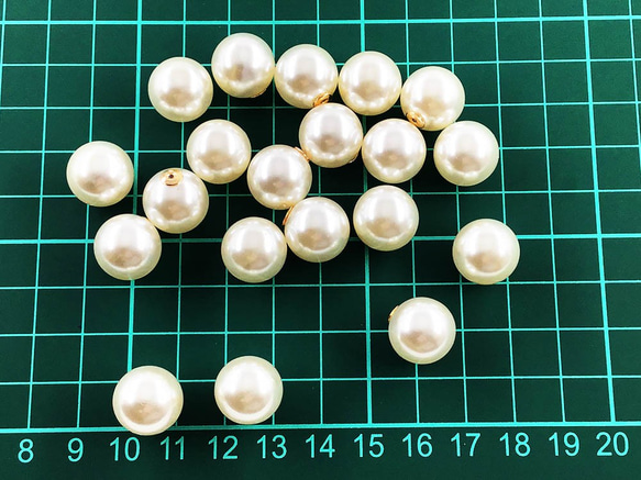 送料無料　パールキャッチ　プラ　14mm　20個　ホワイト　ピアスキャッチ　ピアス金具　アクセサリー　AP1074 5枚目の画像