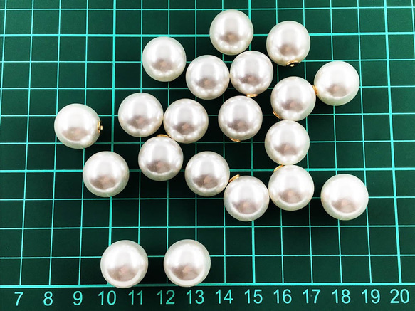 送料無料　パールキャッチ　プラ　16mm　20個　ホワイト　ピアスキャッチ　ピアス金具　アクセサリー　AP1075 5枚目の画像