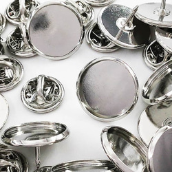 MDRTピンバッチ シルバー 送料無料 蝶タック シルバー ミール皿 台座付き キャッチ付きピンズ