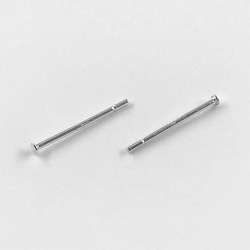 送料無料　ピアスパーツピンのみシルバー９２５製　線径約0.7mm　全長約12mm 20個　アクセサリー金具　AP1238 1枚目の画像