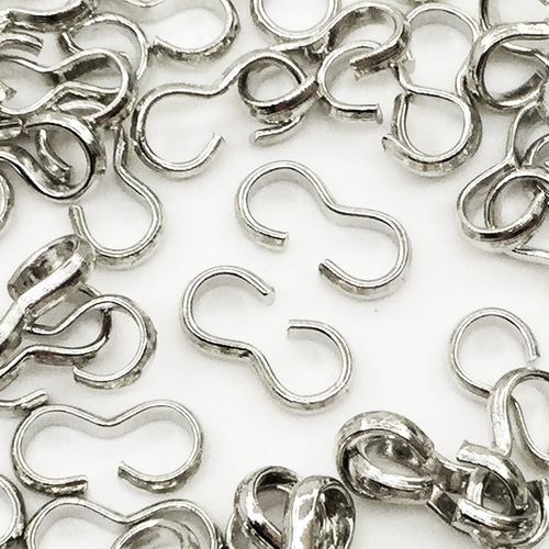 送料無料 アクセサリー 留め具 シルバー 100個 ネックレス留め金具