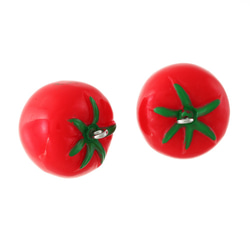 送料無料　トマトチャーム　完熟調　10個　チャーム　とまと　チャームパーツ　ストラップ　キーホルダー　AP1690 3枚目の画像