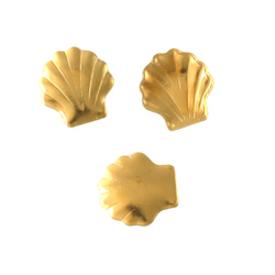 送料無料　メタルプレート　貝　レジンやネイルにも小さめ5mm　200個　ゴールド　メタルパーツ　貝殻　AP1728 2枚目の画像