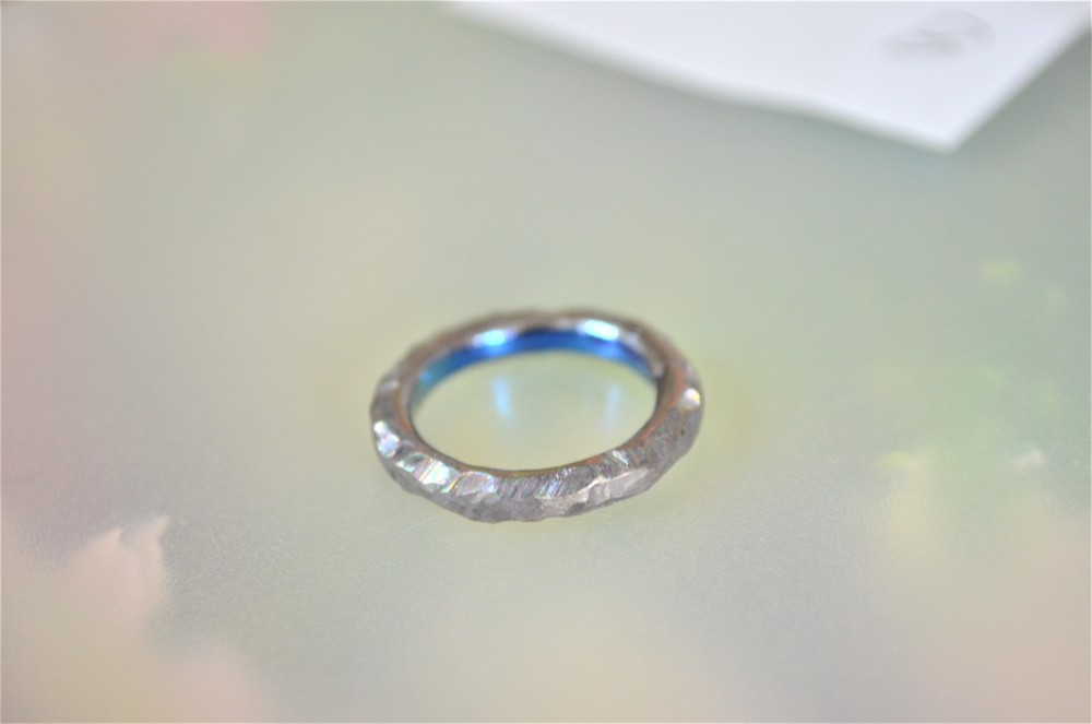チタンリング「Excavation・β」（画像は６．５号）