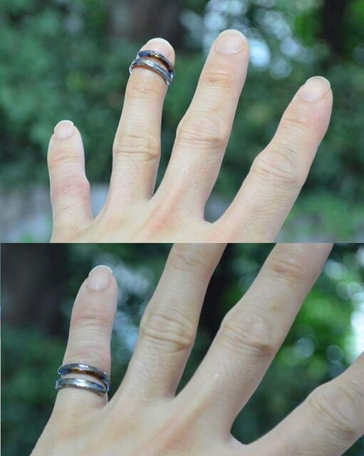 64チタンリング「螺」4.5号