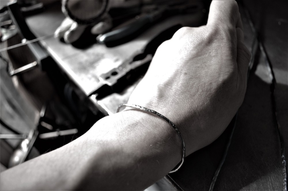 Titanium bangle・チタンバングル・月の川・内径55mm