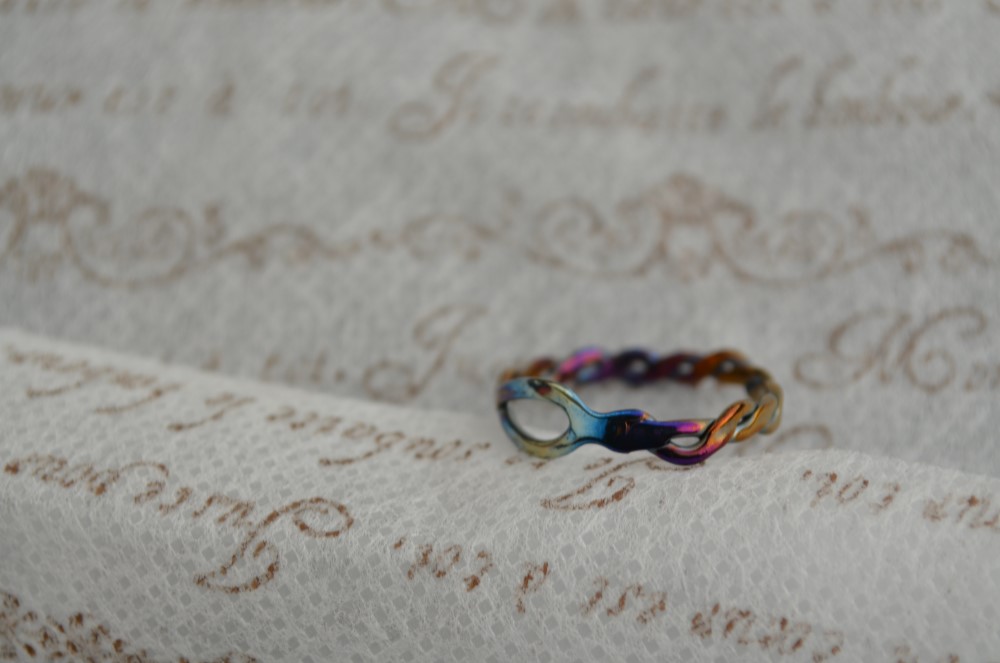 チタンリング「∞虹」・セミオーダー可能・受注生産