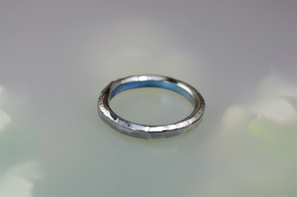 チタンリング「シルバー・ロック」18号