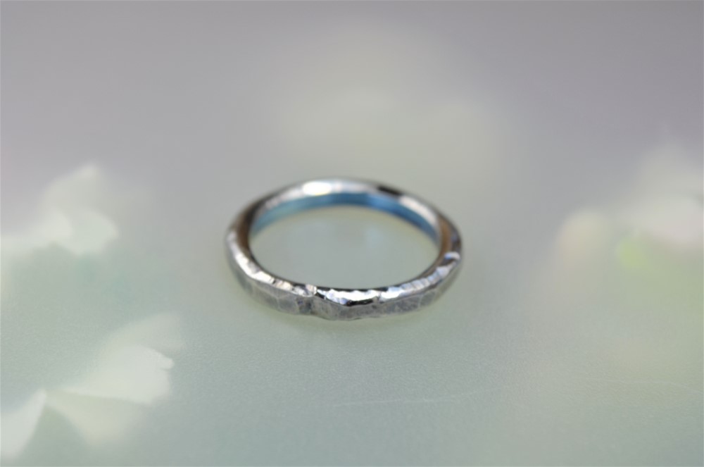 チタンリング「シルバー・ロック」18号