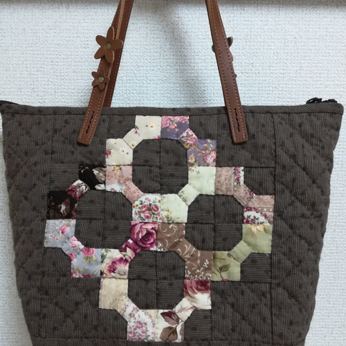 パッチワーク 先染め生地 トートバック 【公式通販】