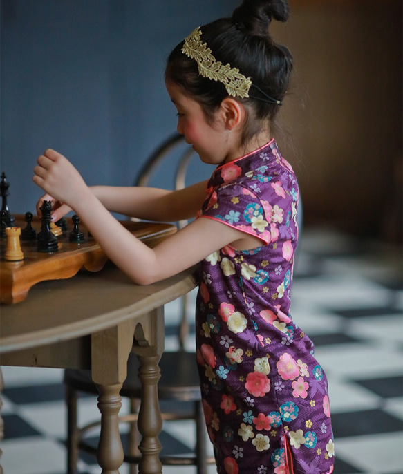 櫻花紫小旗袍 (2歲～5歲) 第5張的照片