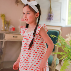 美國細支棉－粉紅蝴蝶結洋裝 2歲(90cm)～5歲(120cm） 第8張的照片