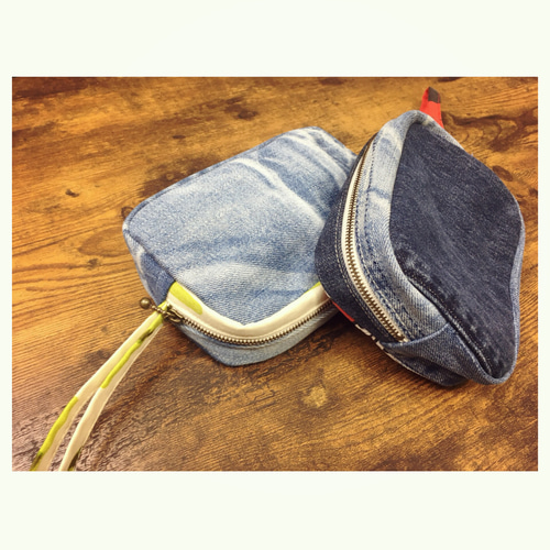デニムリメイク☆*:.｡. デニムポーチ☆*:.｡. マルチポーチ  