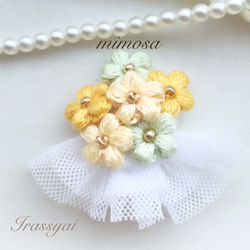 【mimosa♡Flower Fairies】ミモザ のピアス／イヤリング 4枚目の画像