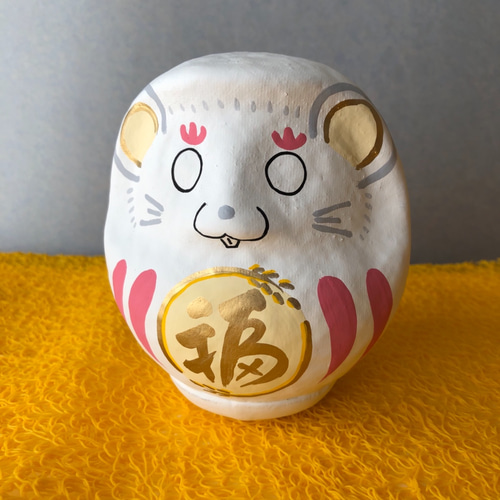 干支だるま2020 子〈ねずみ〉 その他置物 yamama 通販 8199095｜Creema