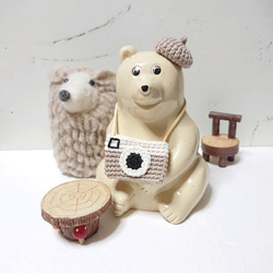 メロンソーダと麦わら帽子のセット☆しろくま貯金箱 その他インテリア