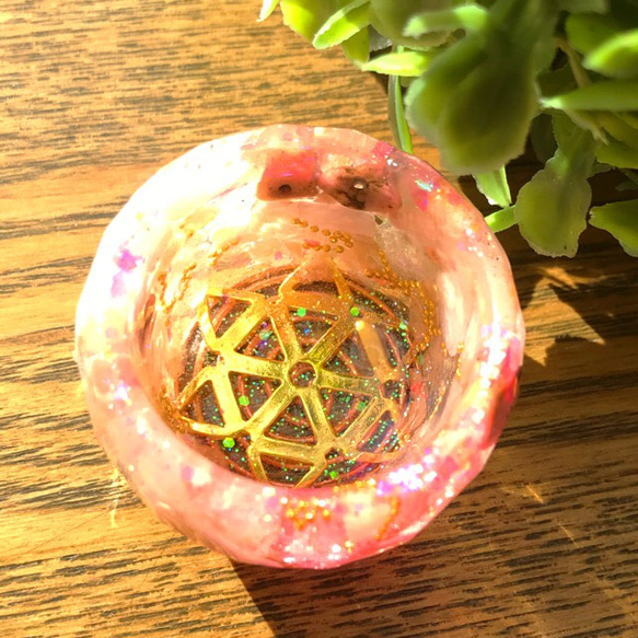 Pink☆Hexagram IN bowls☆Orgonite✩*॰ 2枚目の画像