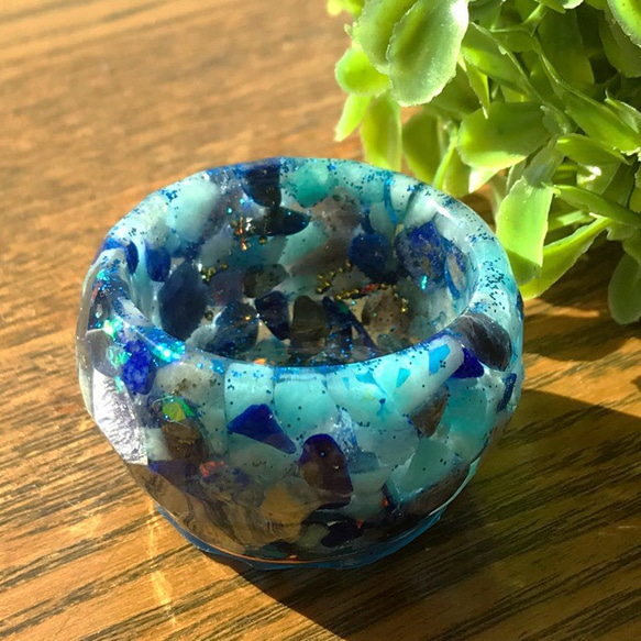 Blue☆Hexagram IN bowls☆Orgonite✩*॰ 1枚目の画像