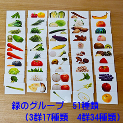 食育セット　食材あそびセット　(名刺サイズ） 食育に　料理に　栄養素の学習に 7枚目の画像