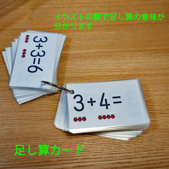 足し算カード　Version２　足し算が分かる　足し算を覚える 2枚目の画像