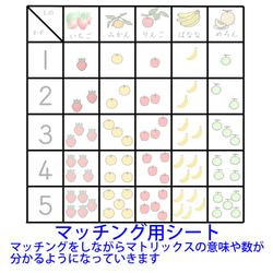 マトリックスあそびセット　数の学習に(1～5）！ 2枚目の画像