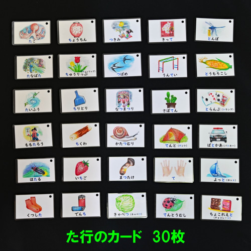 さ行・た行のことばカード 全60枚 おもちゃ・人形 C&T数とことばの 