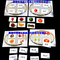 果物カードセット＆野菜(きのこ)カードセット　全50種類　生活科に　理科に　小学校受験に 6枚目の画像