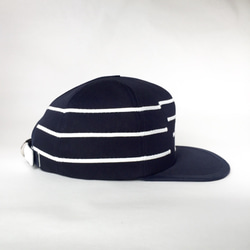 baseball-cap / yokoshima〈横縞〉/変形ボーダー柄キャップ 4枚目の画像