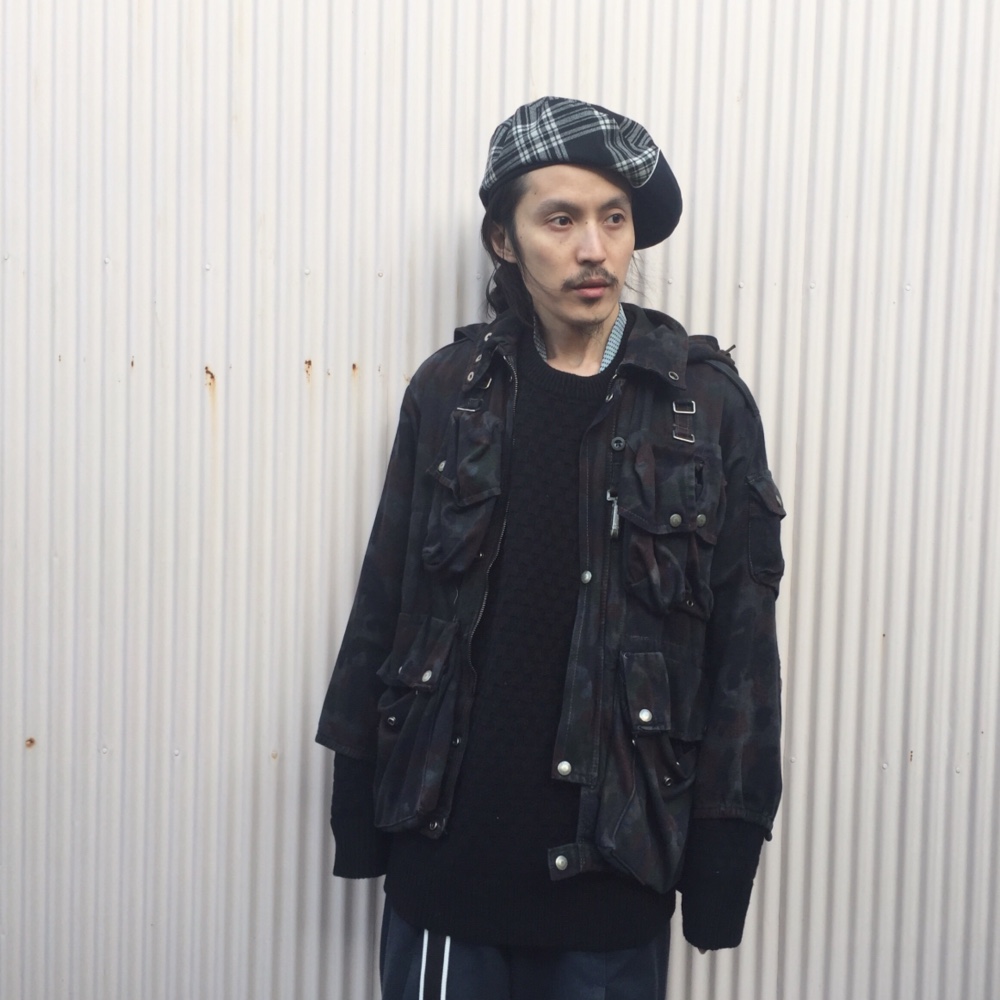 belet / kirikae〈切り替え〉/チェック柄切り替えベレー帽