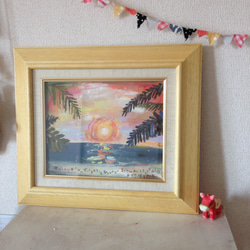 絵画 額縁付き F3キャンバス用額縁 絵画 chico 通販 4942806｜Creema(クリーマ)