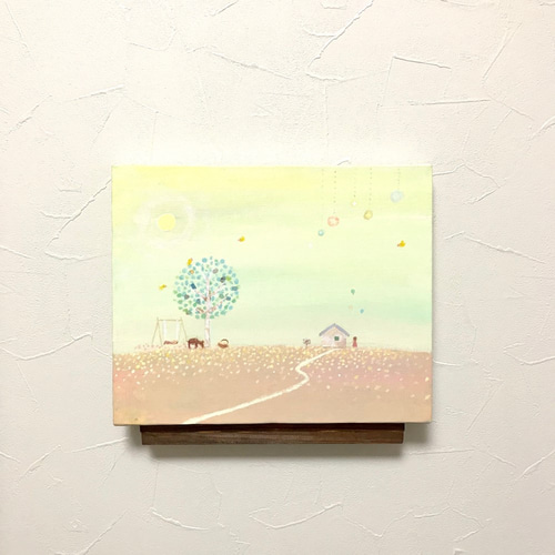 はるのけしき / アクリル画 キャンバス F3 絵画 chico 通販 7538832