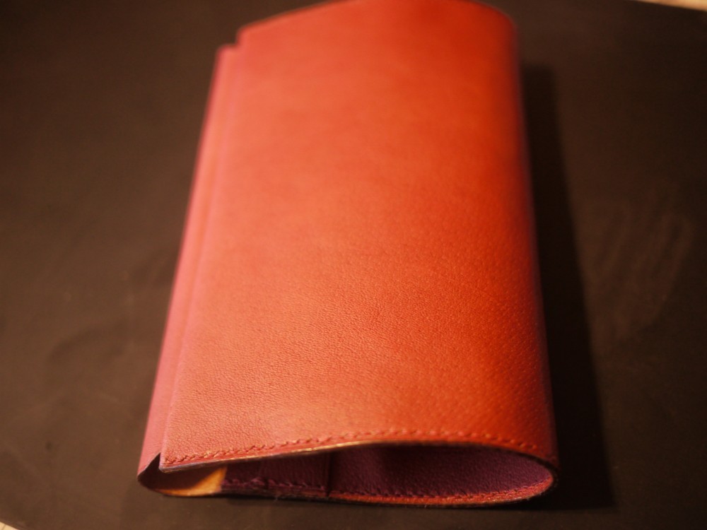 ブックカバー文庫サイズ、ピッグスキン
