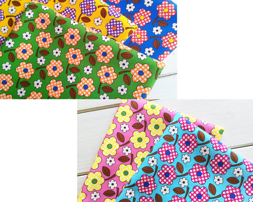 予約販売】#36水玉の花 /生地 花柄 昭和レトロ 水玉 生地 257 通販