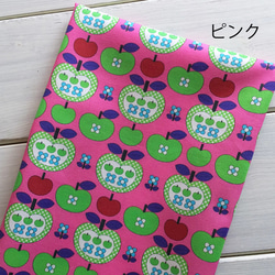 【予約販売】#74apple&apple　/生地　リンゴ　レトロ 6枚目の画像