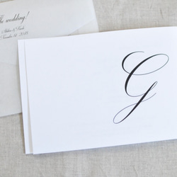 結婚式招待状（3セット）：無垢 4枚目の画像