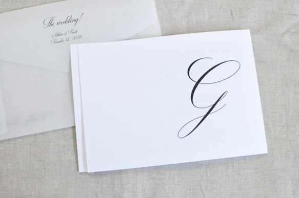 結婚式招待状（3セット）：無垢 4枚目の画像