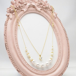 Twinkle heart Zirconia necklace＊white＊ 4枚目の画像