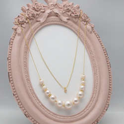 Twinkle mini heart Zirconia necklace＊Pink＊ 4枚目の画像