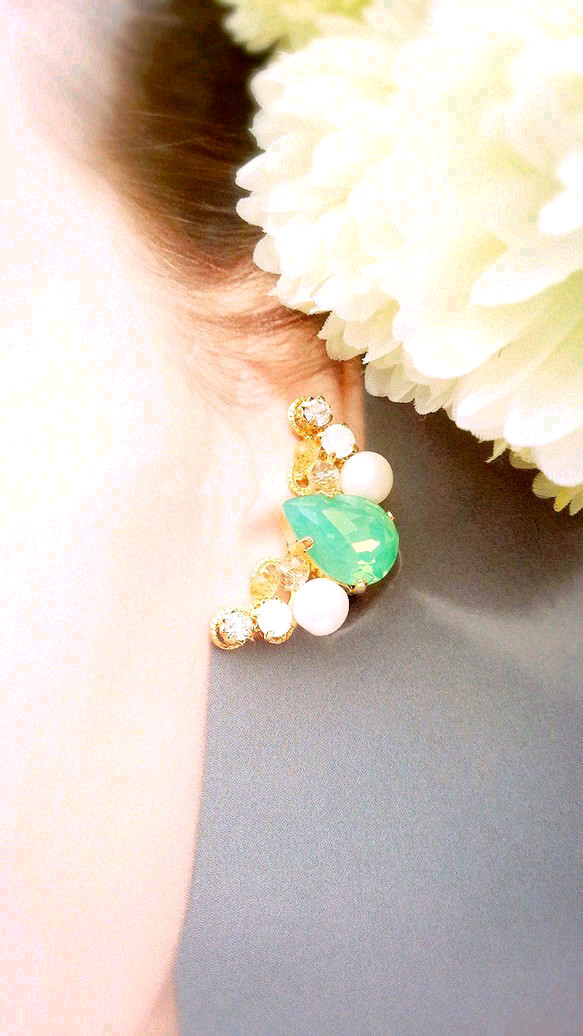 Princess Ear cuff *green * 4枚目の画像